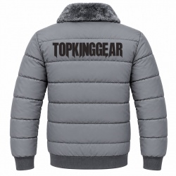  TOP KING GEAR Premium Black Fur Collar Quilted Puffer Bomber Jackets