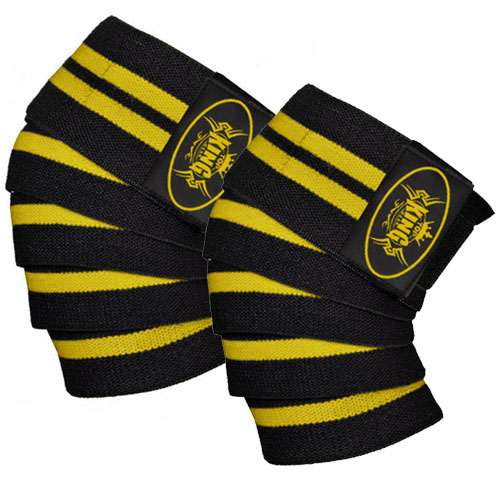  Weightlifting Cotton Elastic Gym Knee Wraps:-