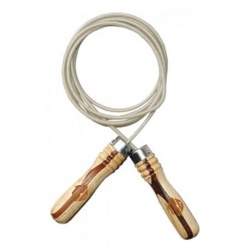 Jumping Ropes With Wooden Handle 