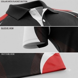 TOPKINGGEAR 100% Polyester Breathable Teamwear Polo Shirt 