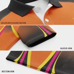  TOPKINGGEAR Custom Printed Sublimated Polo Shirt