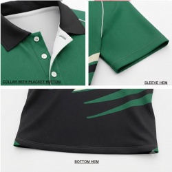 TOPKINGGEAR Premium 100% Polyester Sublimation Polo Shirt