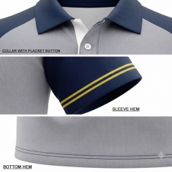 TOPKINGGEAR Premium Custom 100% Polyester Sublimation Polo Shirt
