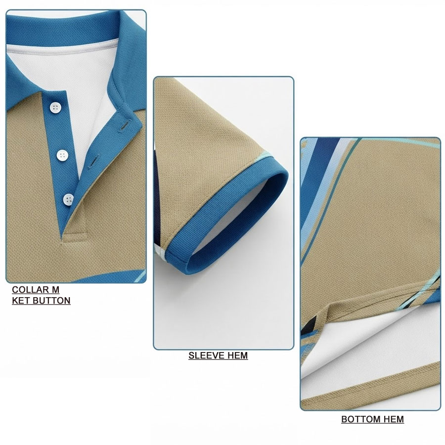 TOPKINGGEAR Custom Team Sports Sublimation Polo Shirt