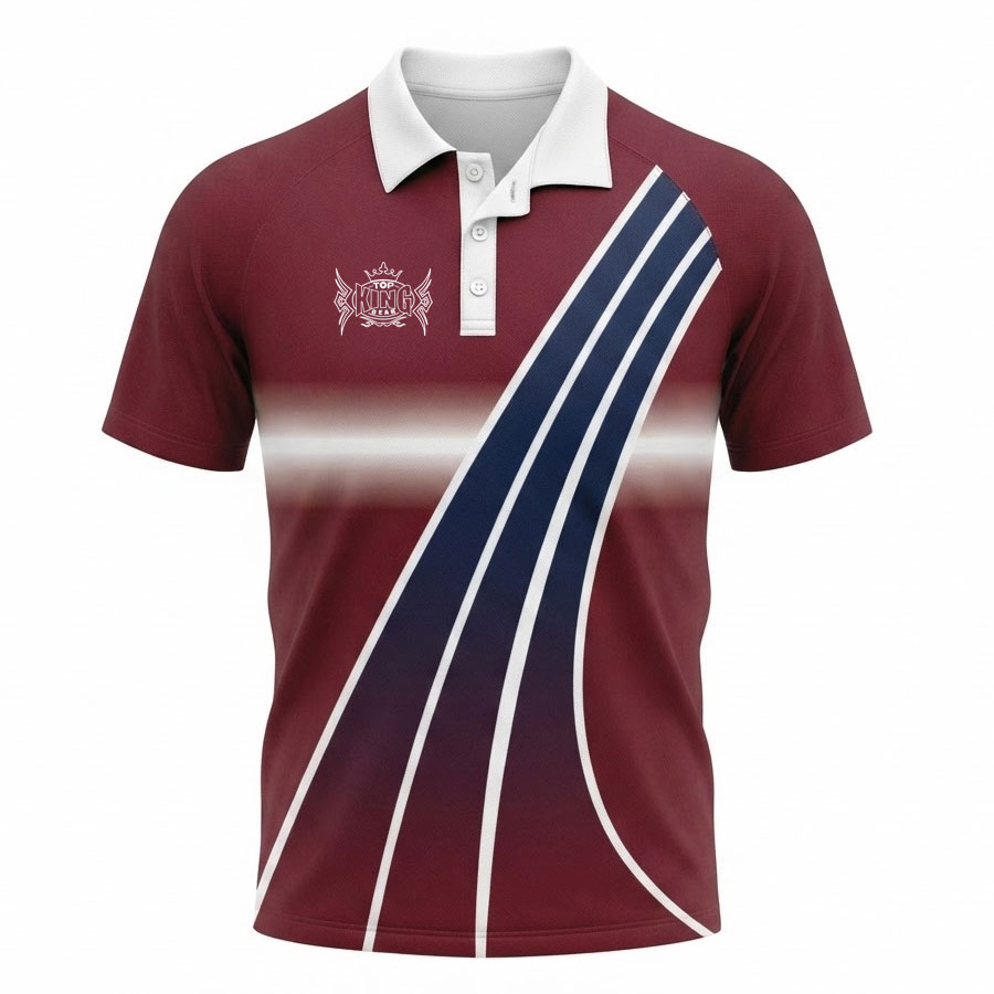 TOPKINGGEAR 100% Polyester Sublimation Polo Shirt