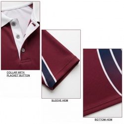 TOPKINGGEAR 100% Polyester Sublimation Polo Shirt