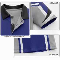 TOPKINGGEAR 100% Polyester Interlock Sublimation Polo Shirt