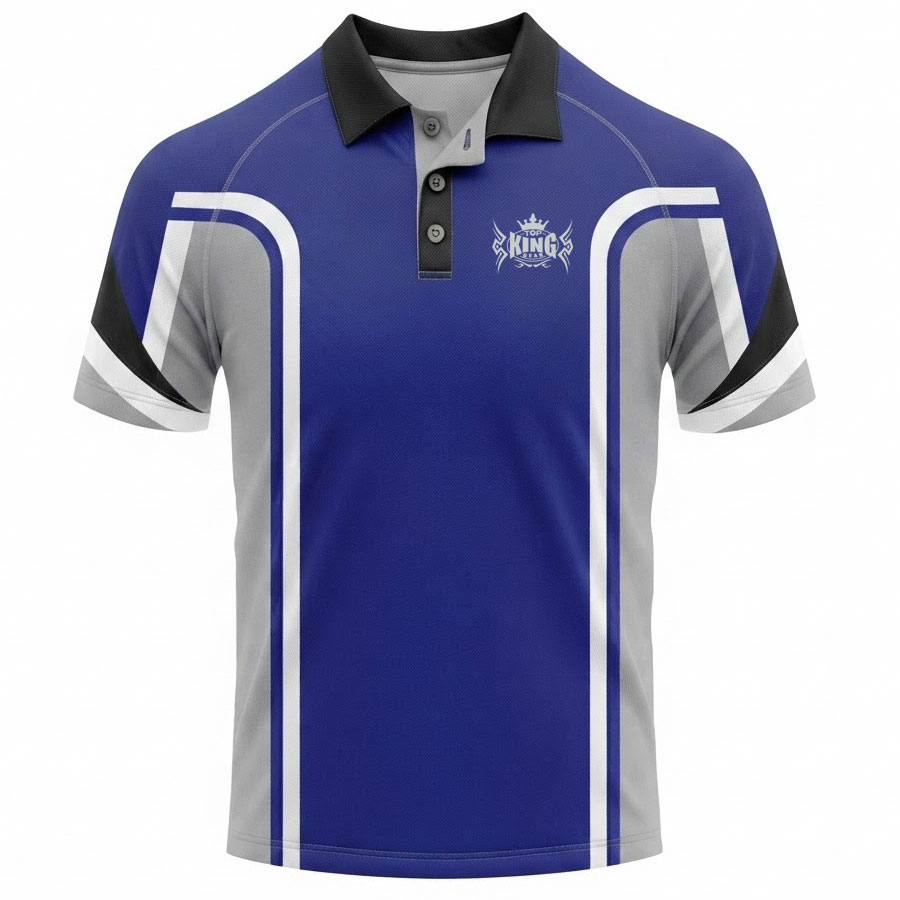 TOPKINGGEAR 100% Polyester Interlock Sublimation Polo Shirt