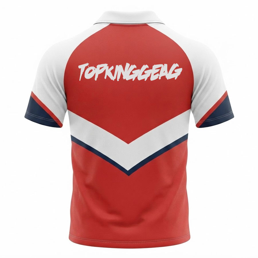 TOPKINGGEAR Custom Sublimation Sports Polo Shirt