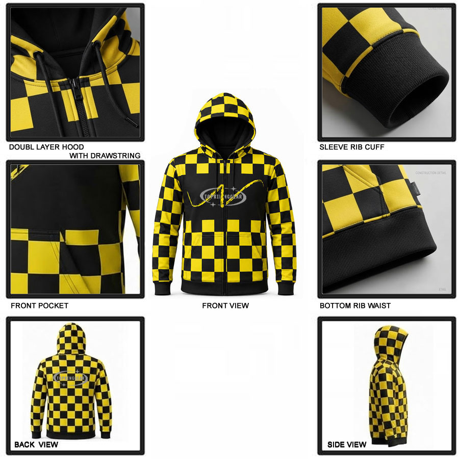 TOPKINGGEAR Custom Sublimation Athletic Sports Hoodie