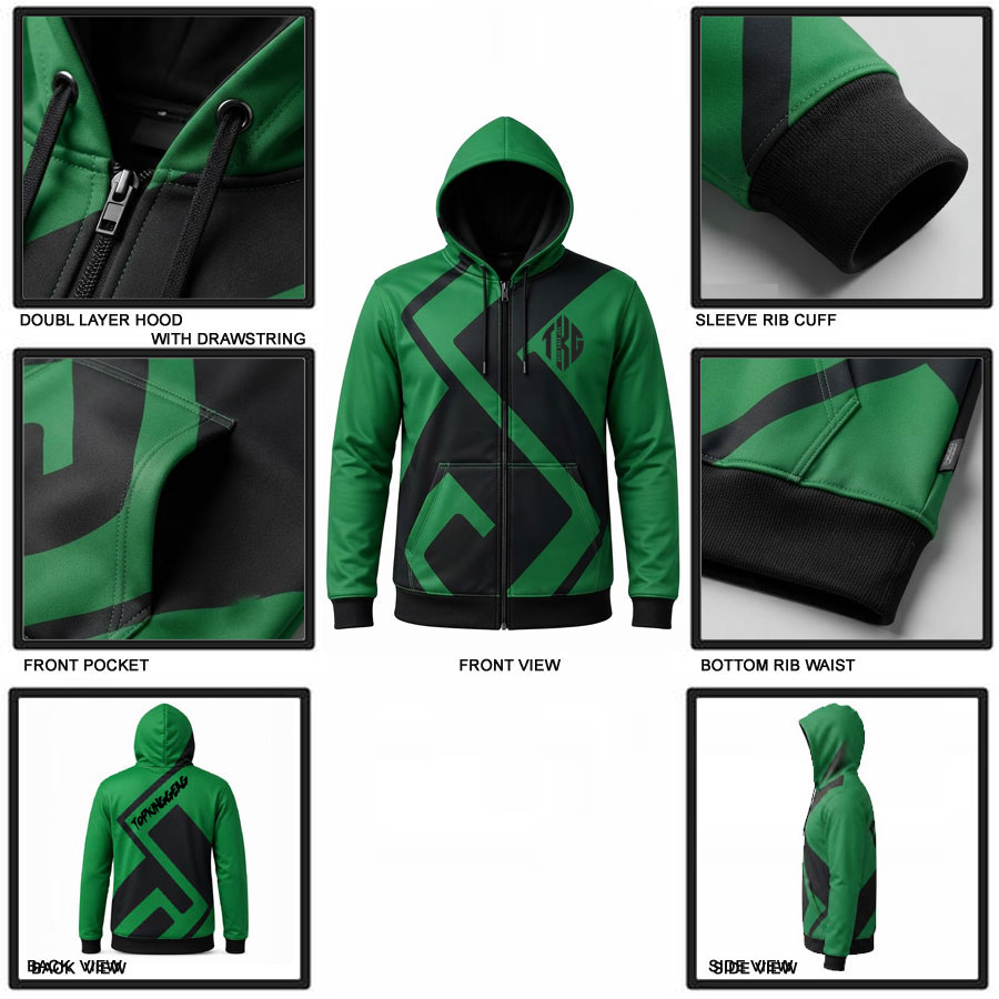  TOPKINGGEAR Premium Sublimated Teamwear Hoodie