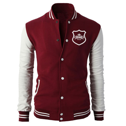 thumbnail image 2 of Men's Varsity Baseball Jacket - Cotton Bomber Coat With Streetwear Style And Pockets 2 of 14