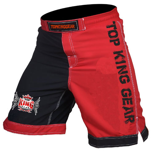 Black Red MMA Shorts 