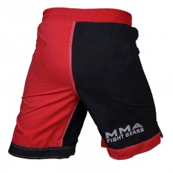 Black Red MMA Shorts 