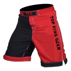 Black Red MMA Shorts 