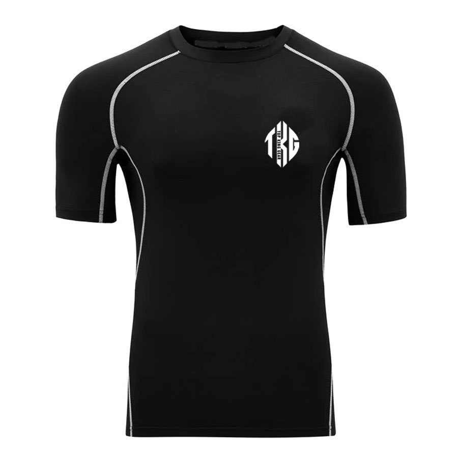 Short Sleeve MMA Compression Rash Guard:-