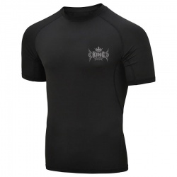 Short Sleeve Black Rash Guard:-