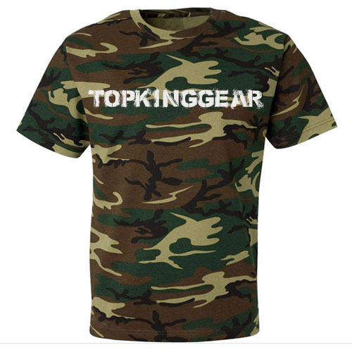 100 Cotton Camo Print T Shirts