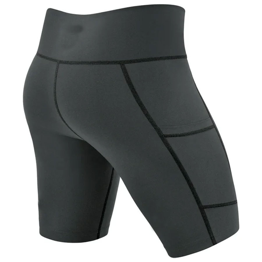 WOMEN POLY SPANDEX BODY SHAPER GYM WORKOUT SHORTS:-
