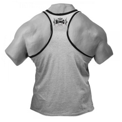 Men Raw Edges Stringer Gym Tank Top
